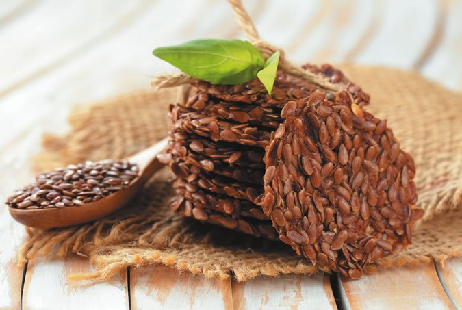 Flaxseed crackers
