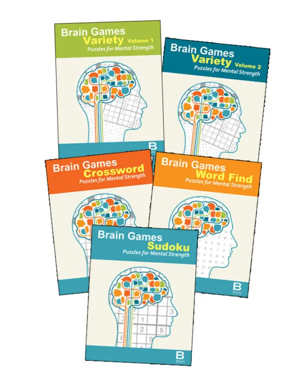 Brain Games <br> Variety Set of 5 books