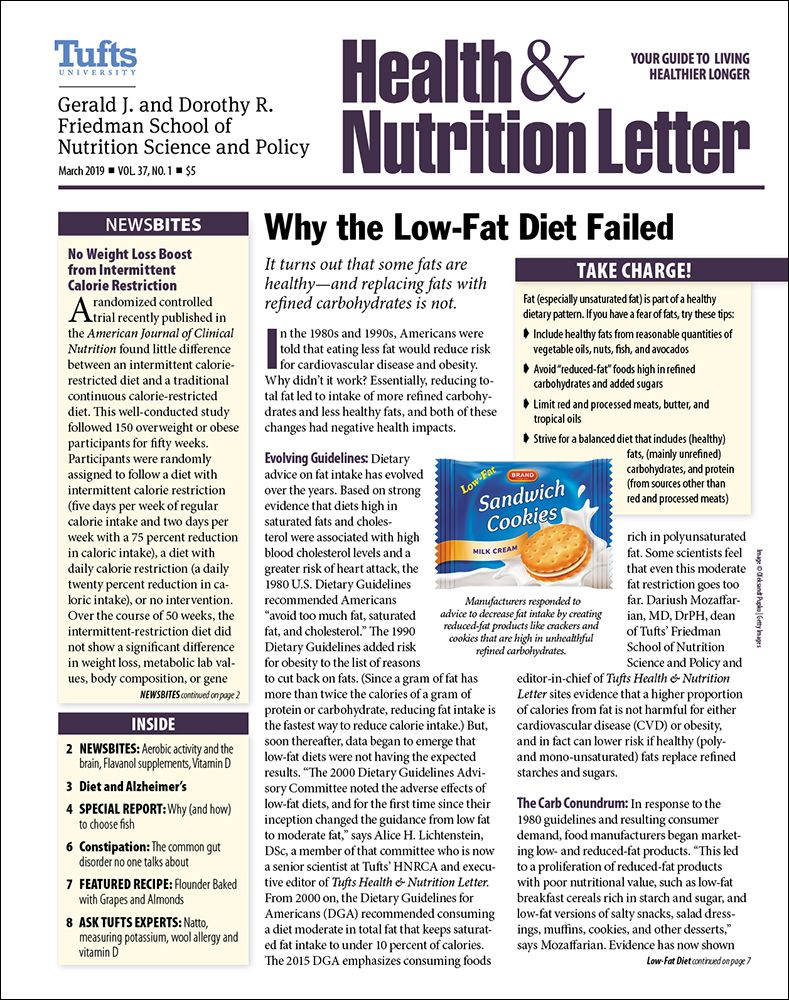 Download The Full March 2019 Issue PDF - Tufts Health & Nutrition Letter