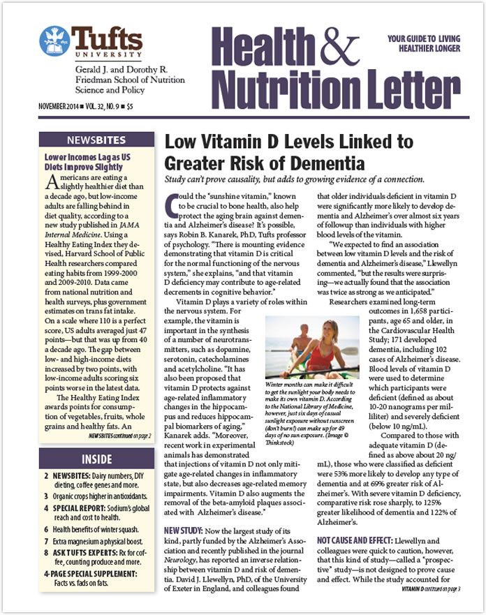 Download The Full November 2014 Issue PDF - Tufts Health & Nutrition Letter