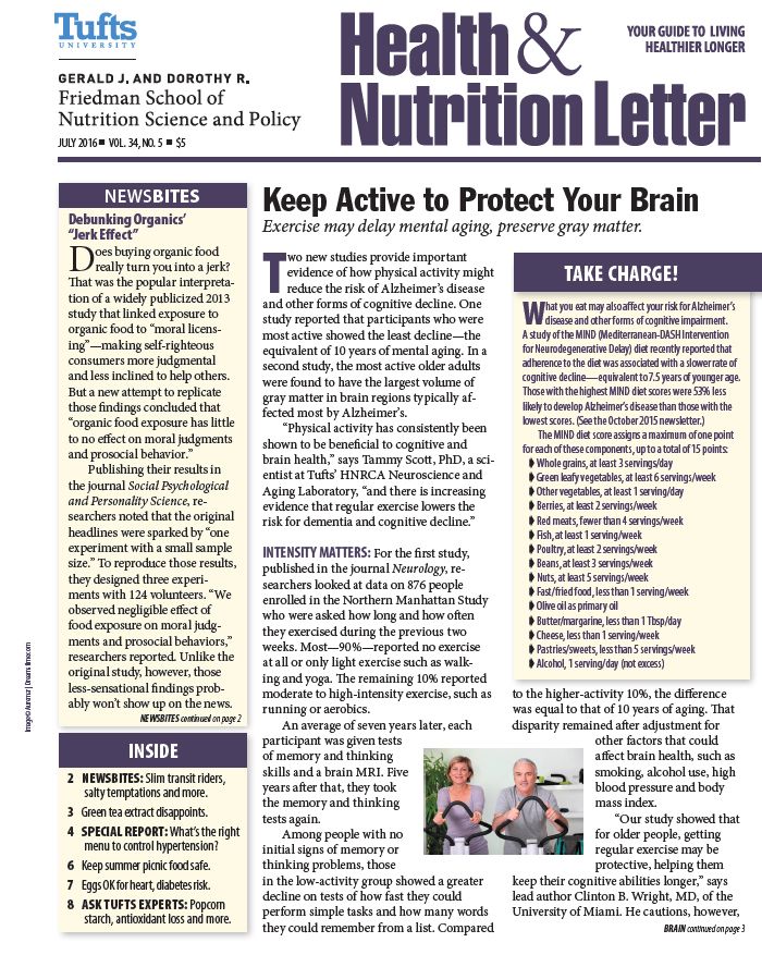 Download The Full July 2016 Issue PDF - Tufts Health & Nutrition Letter