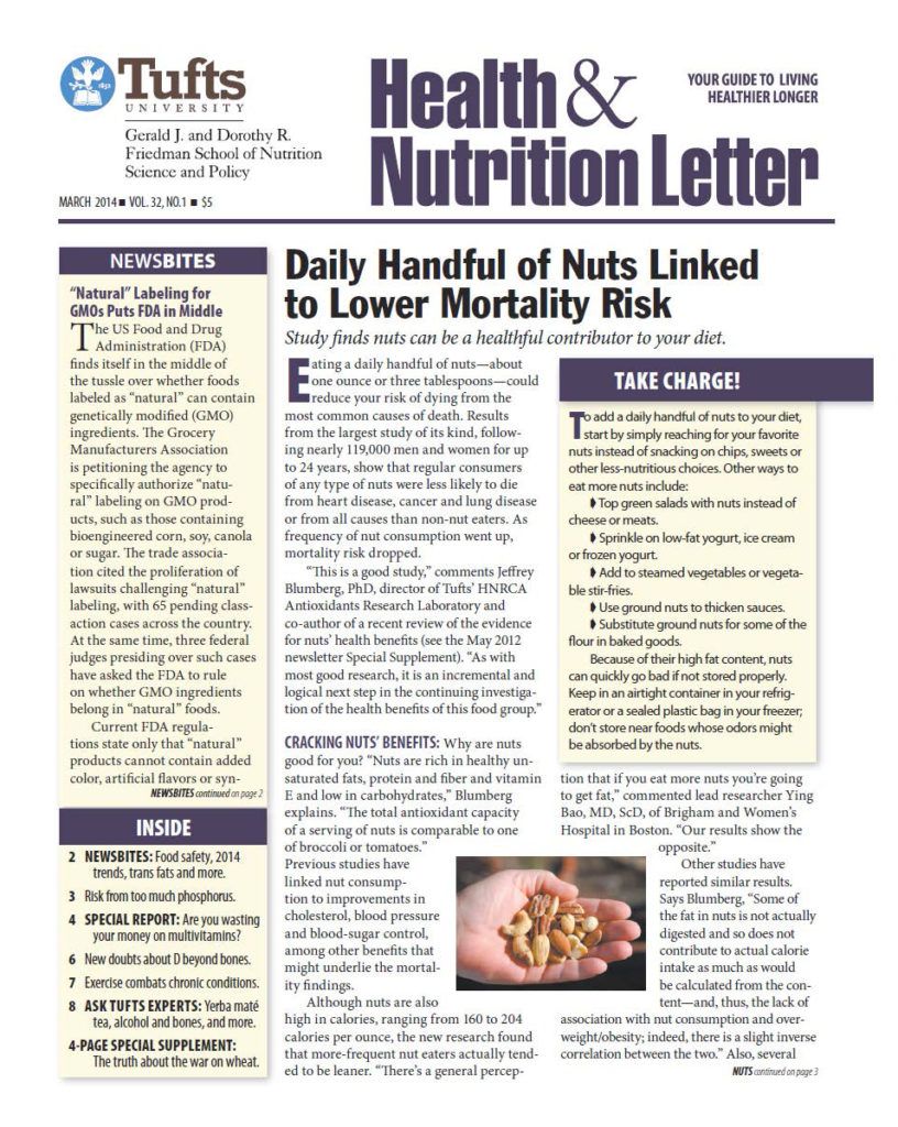 March2014 Archives Tufts Health & Nutrition Letter