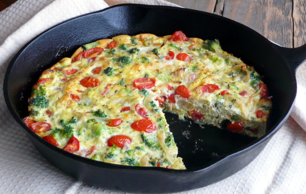 Broccoli & Grape Tomato Frittata Tufts Health & Nutrition Letter