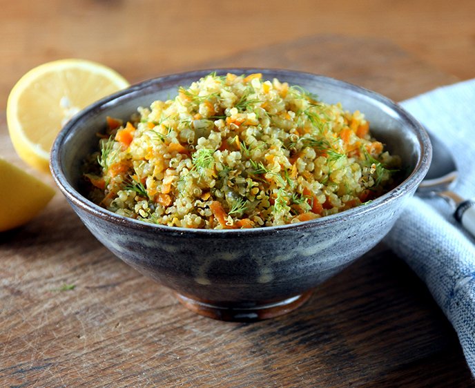 Quinoa Pilaf with Lemon & Herbs Tufts Health & Nutrition Letter