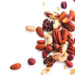 cashew, pecan, pine nuts, hazelnut isolated