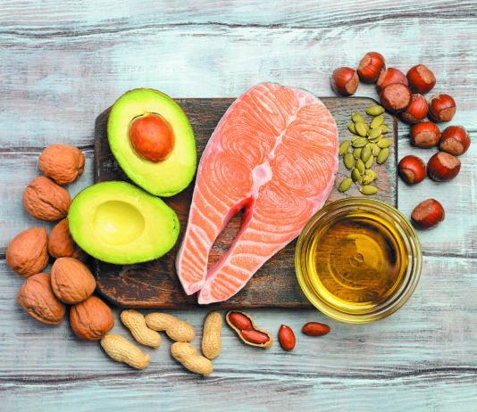 Selection of healthy fat sources.