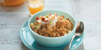 Easy Apple-Cinnamon Oat Breakfast Souffle