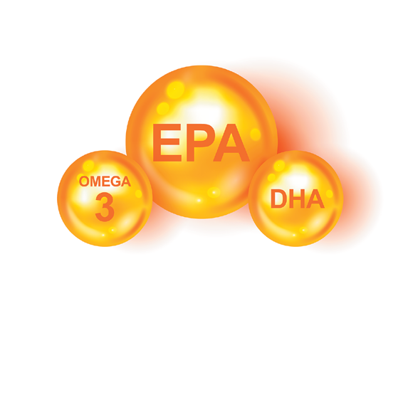 The omega-3 fats EPA and DHA may help fight inflammation, which could slow progression of cardiovascular disease.