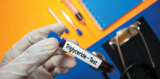 High triglycerides usually have no symptoms. Make sure you have your blood tested as part of your regular wellness care.