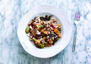 Farro and Vegetable 
Salad with Cranberry Dressing