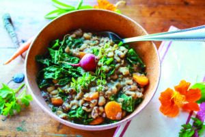 Instant Pot Black Eyed Peas and Greens