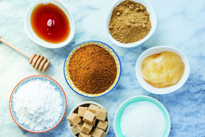Different Kinds of Sugar and Sweeteners in the Bowls